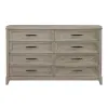 Liberty Furniture 902-BR31 Belmar - 8 Drawer Dresser - Washed Taupe