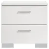 CoasterEssence 203500KW-S5L Felicity - California King 5 Piece Bedroom Set - White Gloss