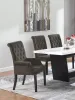 CoasterEssence 115173 Alana - Velvet Upholstered Dining Arm Chair - Brown