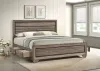 CoasterEveryday 204190KE Kauffman - Wood Eastern King Storage Panel Bed - Washed Taupe