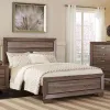 CoasterEveryday 204191Q Kauffman - Wood Queen Panel Bed - Washed Taupe