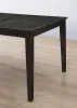 CoasterEveryday 101561-S7 Louise - 7 Piece Rectangular Extension Leaf Dining Set - Black