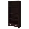 CoasterEveryday 800905 Skylar - 5-Shelf Bookcase With Drawer - Cappuccino