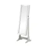 CoasterEssence 901866 Yvonne - Cheval Mirror With Jewelry Storage - Dove Gray