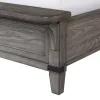 Intercon FG-BR-4965KB-STE-C Forge - King Bed - Brushed Steel