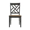 Intercon HP-CH-385W-BBP-RTA Harper - Lattice Chair - Brushed Brown / Pecan