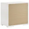 Coaster Fine Furniture 224942 Ives - 2-Drawer Nightstand Bedside Table - White High Gloss