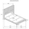 Coaster Fine Furniture 224991Q Lucia - Upholstered Queen Panel Bed - Gray