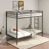 Coaster Fine Furniture 460361BLK Alevera - Metal Twin Over Twin Bunk Bed With Ladder - Black
