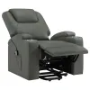Coaster Fine Furniture 609478P Armstrong - Upholstered Power Lift Massage Recliner - Gray