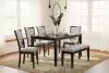 Ashley Furniture D422-325 Langwest - Dining Room Table Set (Set of 6) - Brown