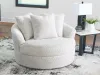 Ashley Furniture PC5910621 Cuddle Plush - Oversized Swivel Accent Chair - Arctic
