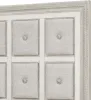 Pulaski Furniture P269-BR-K1-KIT12 Pulaski Furniture P269-BR-K1-KIT12 Camila - Queen Upholstered Bed, Vanity With Mirror And Bench - Creamy White