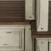Liberty Furniture 498-ENTW-ECP Morgan Creek - Entertainment Center With Piers - Antique White / Wirebrushed Tobacco Accents