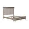 Liberty Furniture 457-BR-KMS Liberty Furniture 457-BR-KMS Ivy Hollow - King Mantle Storage Bed - Weathered Linen / Dusty Taupe