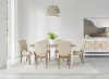Riverside Furniture 92630 Mix-N-Match Chairs - Button Tufted Upholstered Chair (Set of 2) - Beige