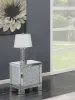 CoasterElevations 722497 Gillian - Rectangular Mirrored Acrylic Side End Table - Silver