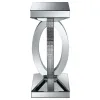CoasterElevations 722517 Amalia - Square Mirrored Acrylic Crystal Side End Table - Silver