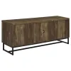 CoasterEssence 736052 Myles - 2 Door Engineered Wood TV Stand - Rustic Oak