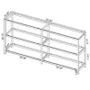 CoasterEssence 801018 Kate - Console Bookcases - Black Nickel