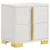 Coaster Fine Furniture 222931T-S4 Marceline - 4 Piece Twin Bedroom Set - White