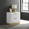 Coaster Fine Furniture 224772 Caraway - 2-Drawer Nightstand - White