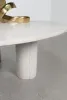 Coaster Fine Furniture 709668 Astoria - Round Genuine Marble Coffee Table - White