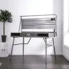 Furniture of America CM-DK5566 Mccredmond - Desk With USB - Silver