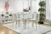 Furniture of America CM3362PT Richfield - Counter Height Table - Silver
