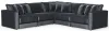 Jackson Furniture Industries 2245/36/31/59/37/5-23 Jackson Furniture Industries 2245/36/31/59/37/5-23 Remington - 5 Piece Modular Sectional - Slate