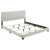 Coaster Fine Furniture 300852KW Dorian - Fabric Upholstered California King Panel Bed - Cream