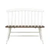 Liberty Furniture 741-C9000B Al Fresco - Slat Back Bench - Graphite & Whitestone