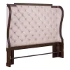 Liberty Furniture 765-BR13HU Provence Park - Queen Upholstered Shelter Headboard - Chateau Brown