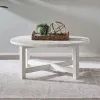 Liberty Furniture 142-OT1011 Backroads - Round Cocktail Table - Weathered White & Parchment Brown