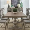 Liberty Furniture 237G-DR-9TRS Liberty Furniture 237G-DR-9TRS River Place - 9 Piece Trestle Table Set - Riverstone Gray & Tobacco