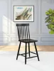 Coaster Fine Furniture 122509BLK Andrews - Windsor Counter Height Dining Side Chair (Set of 2) - Black
