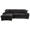 Coaster Fine Furniture 500349B2 Pastrana - RAF Loveseat With 1 Piece Pillow, Box 1 of 2 - Charcoal Gray