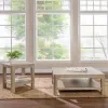 Coaster Fine Furniture 723488-S2 Solano - 2-Piece Square Coffee Table Set - Weathered Mango