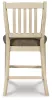 Ashley Furniture D647-124 Bolanburg - Upholstered Barstool (Set of 2) - Beige