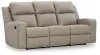 Ashley Furniture 6330789 Lavenhorne - Rec Sofa W/Drop Down Table - Pebble