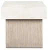 Ashley Furniture T622-2 Ashley Furniture T622-2 Jorlaina - Square End Table With Faux Cement Top - Light Grayish Brown
