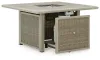 Ashley Furniture PCP690-772 Cliff Trails - Square Fire Pit Table - Beige