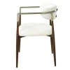ACME DN07001 Clayten - Arm Chair (Set of 2) - Brown Oak