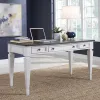 Liberty Furniture 417-HO107 Allyson Park - Writing Desk - Wirebrushed White / Charcoal