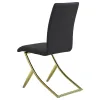 CoasterEssence 105172 Carmelia - Upholstered Dining Side Chairs (Set of 4) - Black