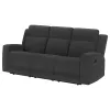Coaster Fine Furniture 610284 Brentwood - Upholstered Motion Reclining Sofa - Dark Charcoal