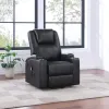 Coaster Fine Furniture 609475P Armstrong - Upholstered Power Lift Massage Recliner - Black