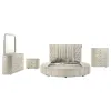 Coaster Fine Furniture 360111Q-S5 Sonya - 5 Piece Upholstered Queen Bedroom Set - Ivory