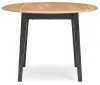 Ashley Furniture D396-15 Gesthaven - Round Dining Room Drop Leaf Table - Natural / Brown
