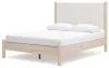 Ashley Furniture B2615B4 Ashley Furniture B2615B4 Cadmori - Queen Upholstered Panel Bed - Two-tone